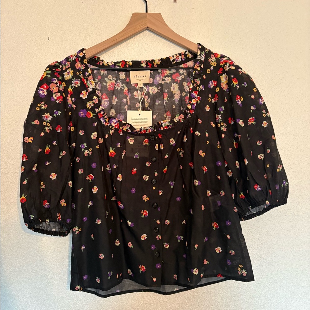 Sezane Kellia Shirt- Los Angeles Print